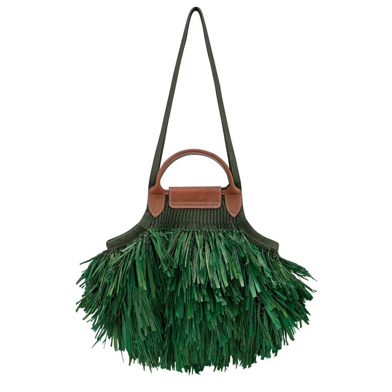 Longchamp Le Pliage Filet L Women Mesh Bag Khaki | Australia-372SBYNIF