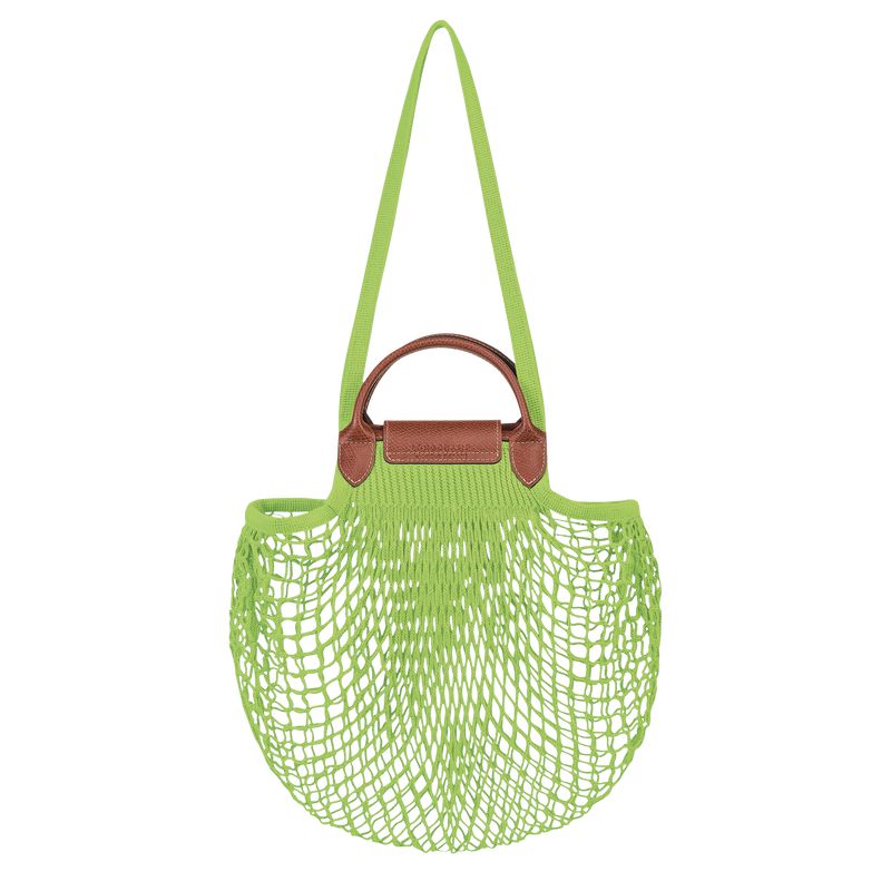 Longchamp Le Pliage Filet L Women Mesh Bag Light Green | Australia-639CQGOVW