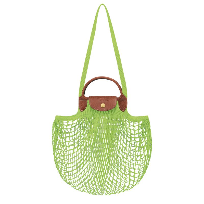 Longchamp Le Pliage Filet L Women Mesh Bag Light Green | Australia-639CQGOVW