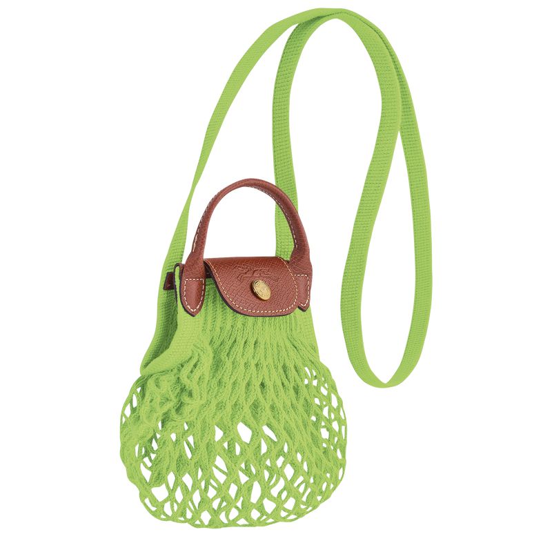 Longchamp Le Pliage Filet Xs Women Mesh Bag Light Green | Australia-495CNQDBA