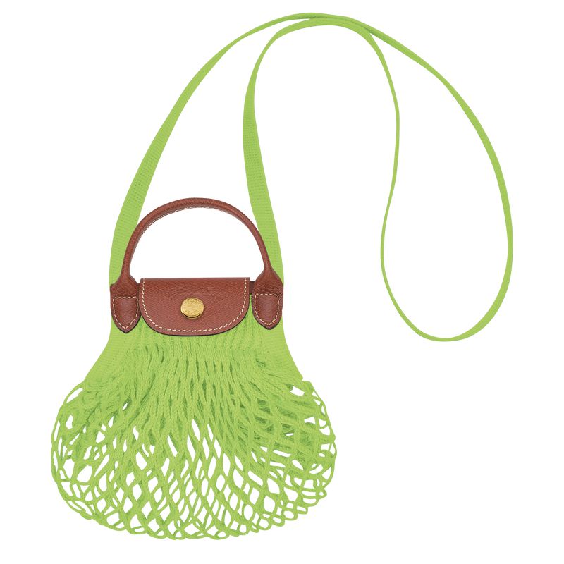 Longchamp Le Pliage Filet Xs Women Mesh Bag Light Green | Australia-495CNQDBA