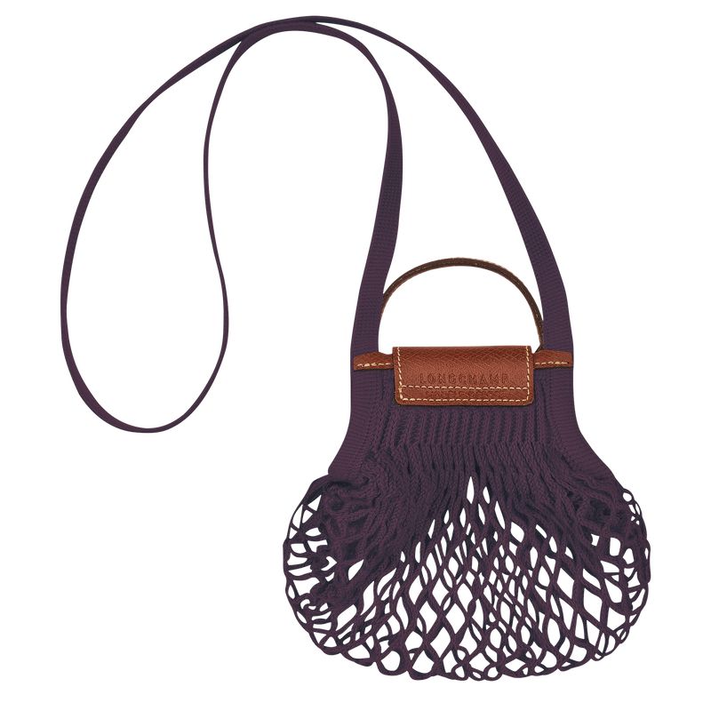 Longchamp Le Pliage Filet Xs Women Mesh Bag Dark Purple | Australia-401FAGKQC