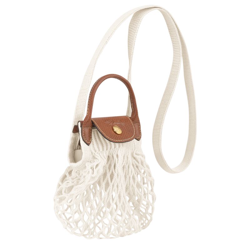 Longchamp Le Pliage Filet Xs Women Mesh Bag Cream | Australia-923NPDEZB