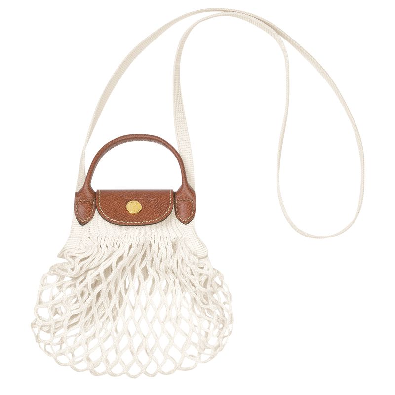 Longchamp Le Pliage Filet Xs Women Mesh Bag Cream | Australia-923NPDEZB