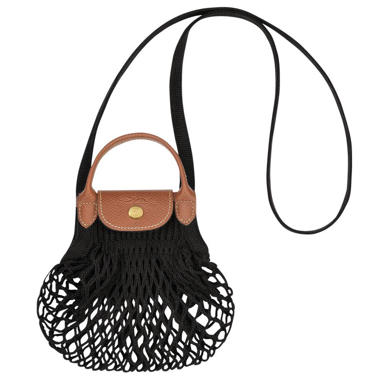 Longchamp Le Pliage Filet Xs Women Mesh Bag Black | Australia-148BRVUPT