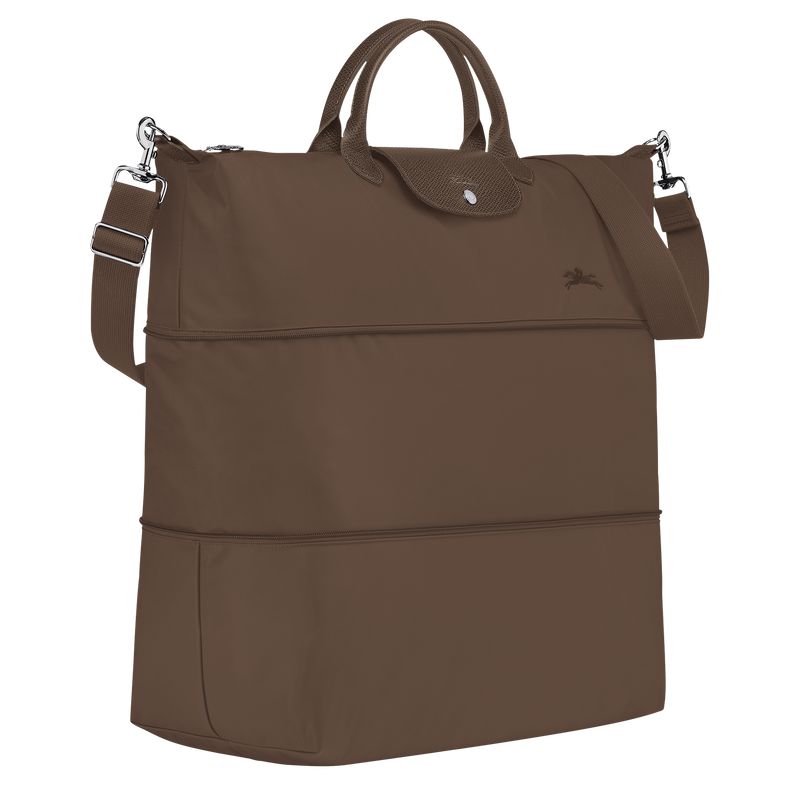 Longchamp Le Pliage Green Expandable Men Travel Bag Dark Brown | Australia-063JSRLEH