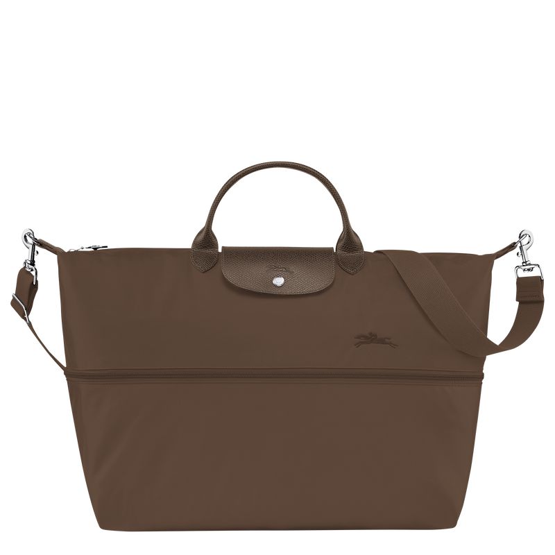 Longchamp Le Pliage Green Expandable Men Travel Bag Dark Brown | Australia-063JSRLEH