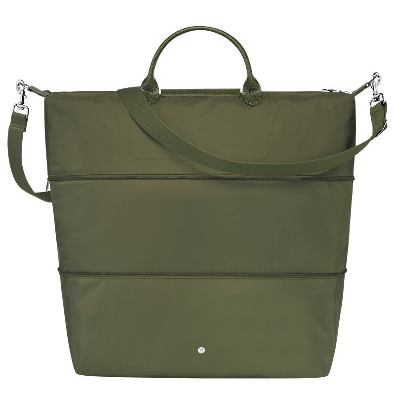 Longchamp Le Pliage Green Expandable Men Travel Bag Dark Green | Australia-923KUTLCH