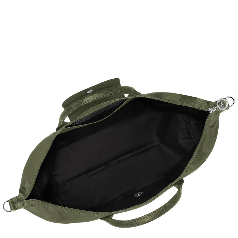 Longchamp Le Pliage Green Expandable Men Travel Bag Dark Green | Australia-923KUTLCH