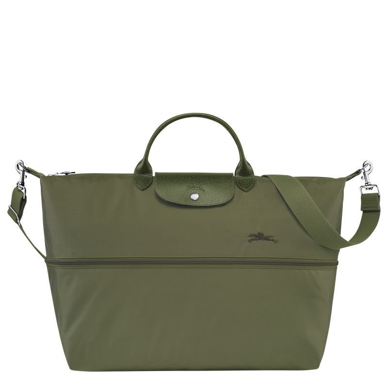 Longchamp Le Pliage Green Expandable Men Travel Bag Dark Green | Australia-923KUTLCH