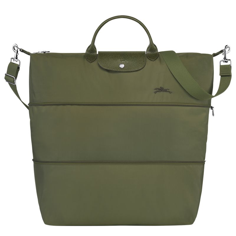 Longchamp Le Pliage Green Expandable Men Travel Bag Dark Green | Australia-923KUTLCH