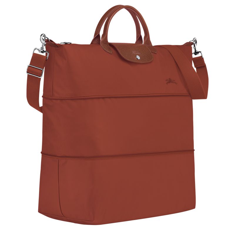 Longchamp Le Pliage Green Expandable Men Travel Bag Brown | Australia-469DBHQRG
