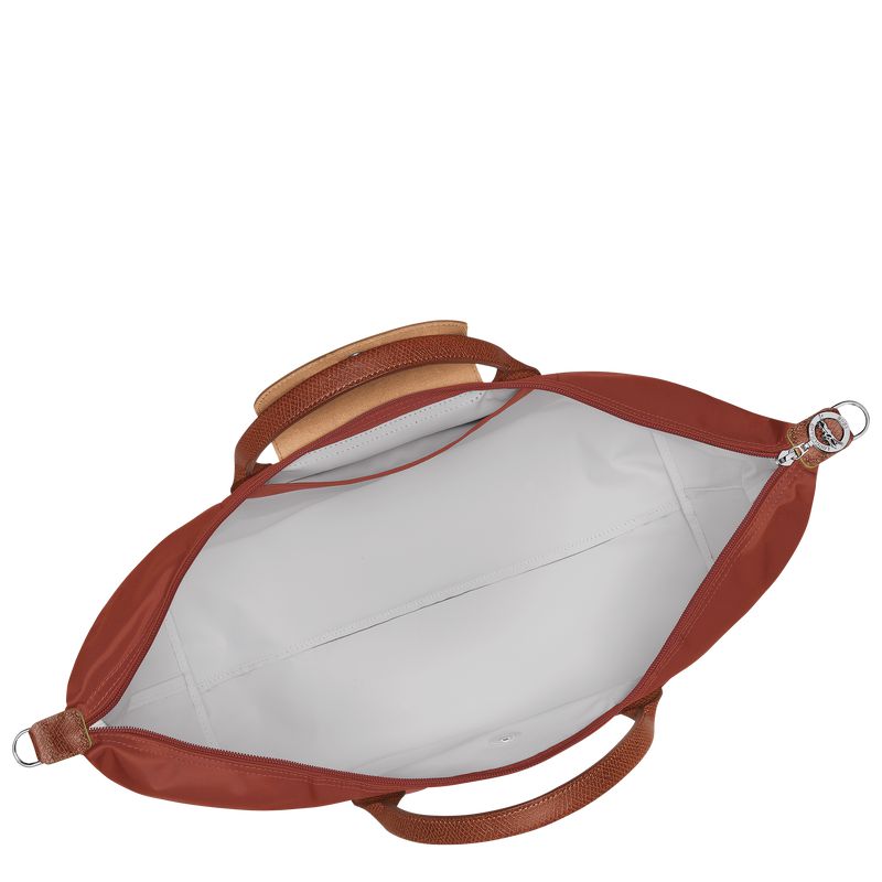 Longchamp Le Pliage Green Expandable Men Travel Bag Brown | Australia-469DBHQRG