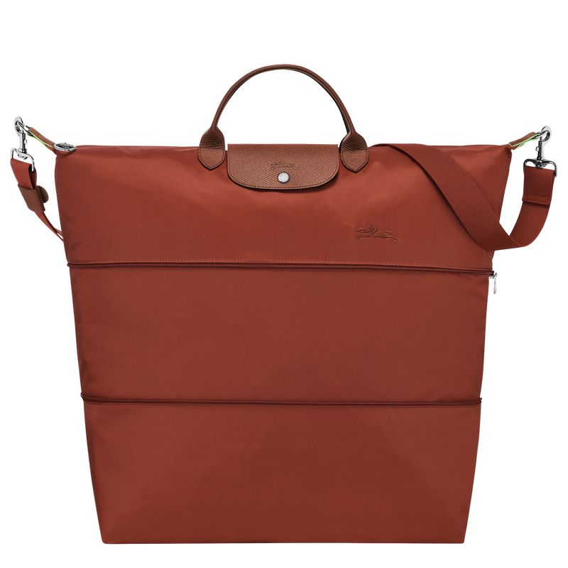 Longchamp Le Pliage Green Expandable Men Travel Bag Brown | Australia-469DBHQRG