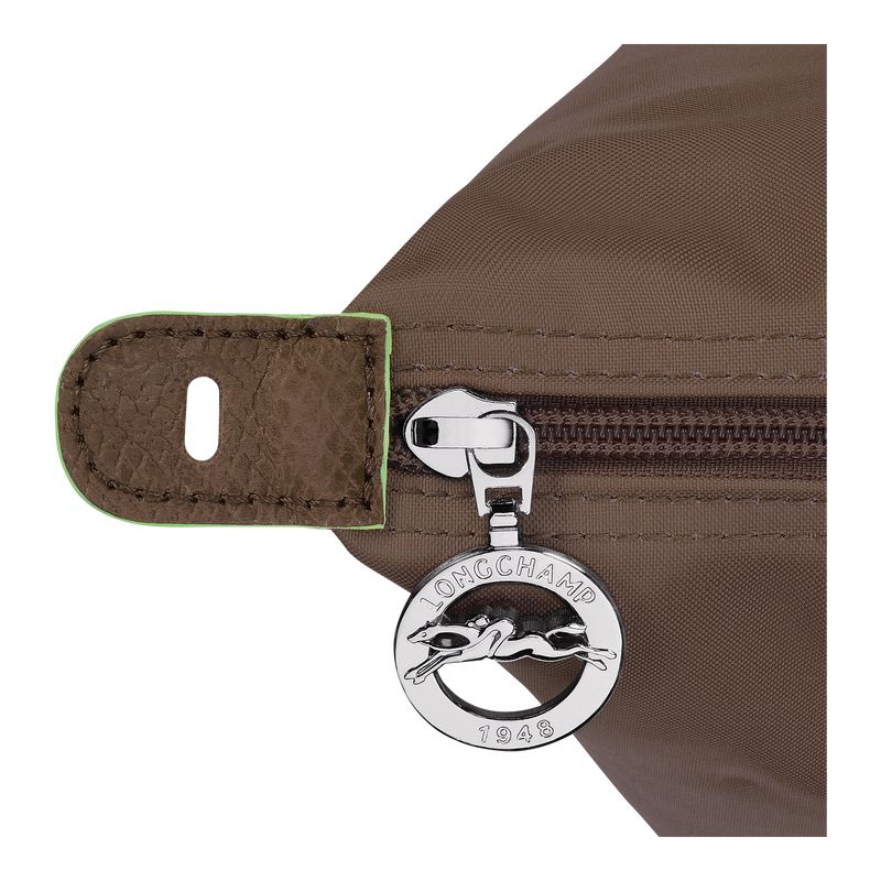 Longchamp Le Pliage Green L Men Travel Bag Dark Brown | Australia-736GJLAVC