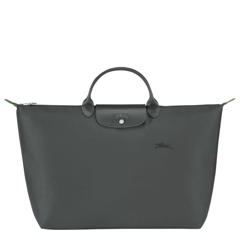 Longchamp Le Pliage Green L Men Travel Bag Dark Grey | Australia-365NHCDJY