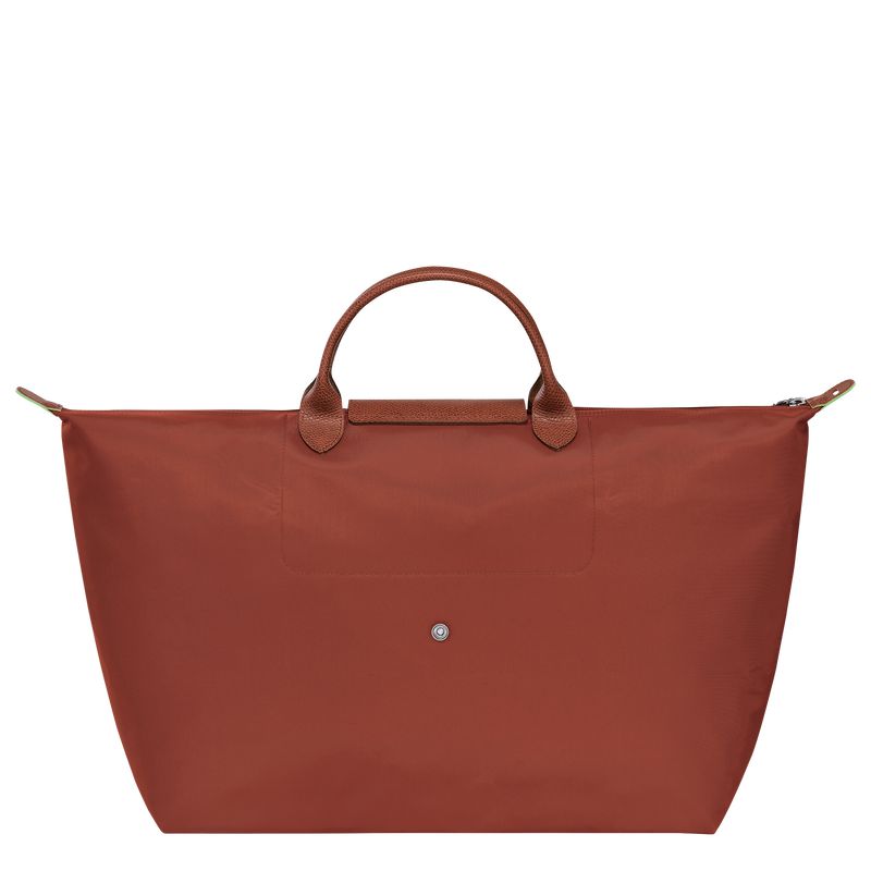 Longchamp Le Pliage Green L Men Travel Bag Brown | Australia-954XQNHBG
