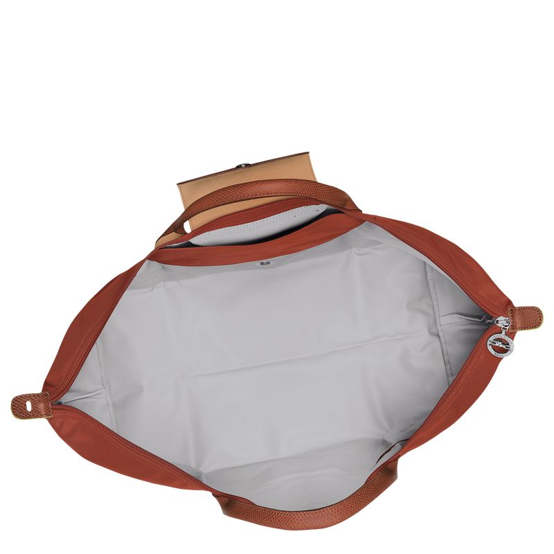 Longchamp Le Pliage Green L Men Travel Bag Brown | Australia-954XQNHBG