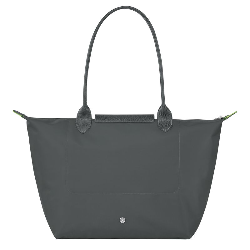 Longchamp Le Pliage Green L Women Tote Bag Deep Grey | Australia-356WRIQCL