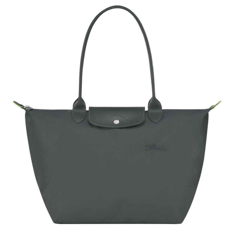 Longchamp Le Pliage Green L Women Tote Bag Deep Grey | Australia-356WRIQCL