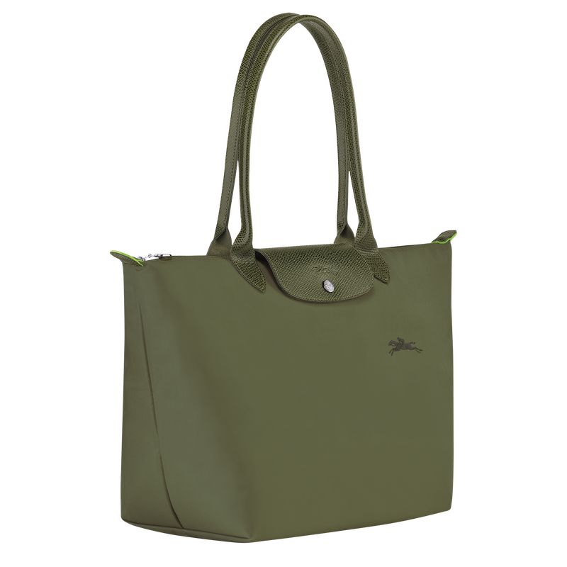 Longchamp Le Pliage Green L Women Tote Bag Dark Green | Australia-142CEASXD