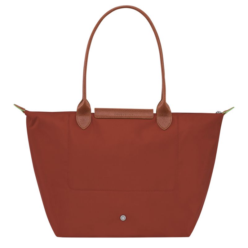 Longchamp Le Pliage Green L Women Tote Bag Brown | Australia-743YFOVUW