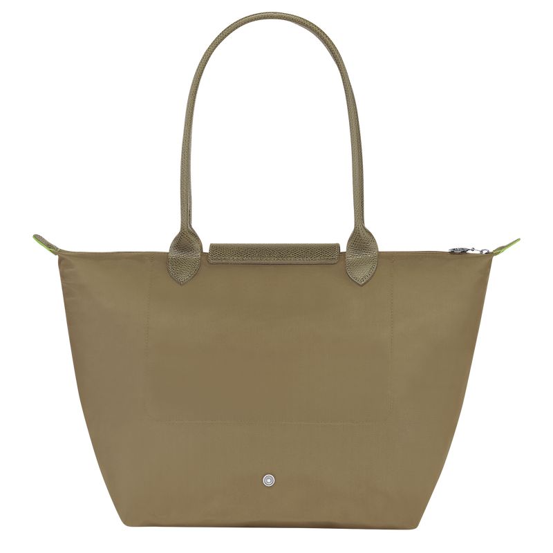 Longchamp Le Pliage Green L Women Tote Bag Olive | Australia-970UNZTFC