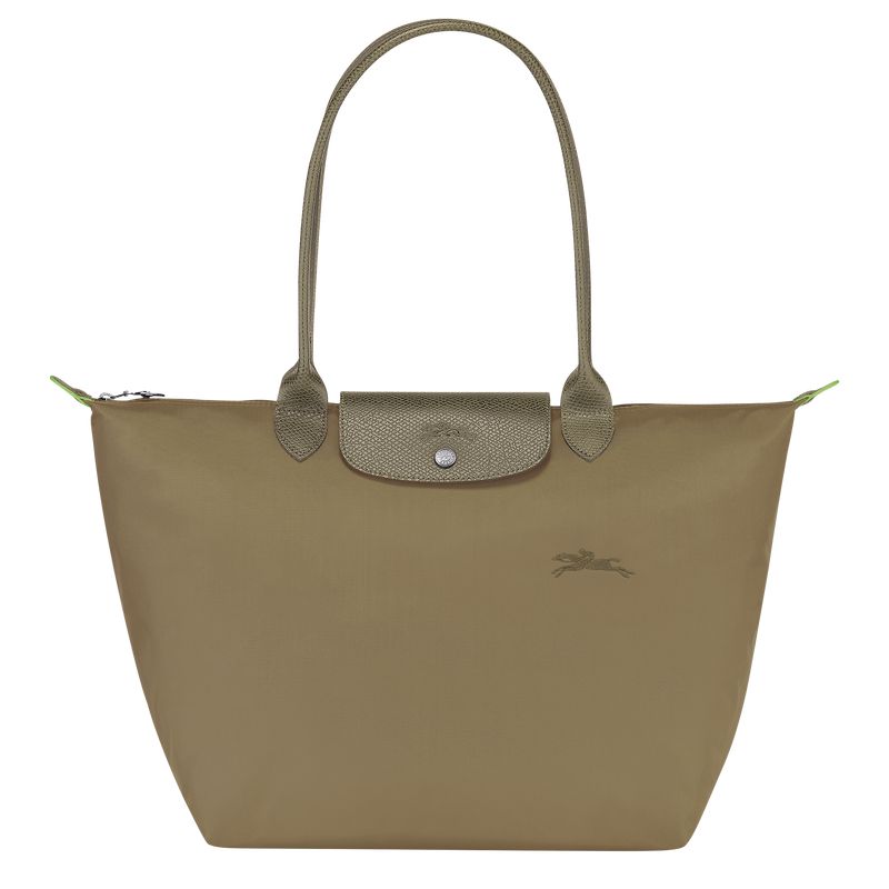 Longchamp Le Pliage Green L Women Tote Bag Olive | Australia-970UNZTFC