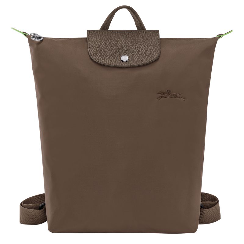 Longchamp Le Pliage Green M Men Backpack Dark Brown | Australia-097KWEOQX