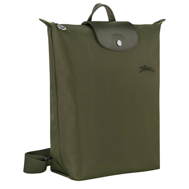 Longchamp Le Pliage Green M Men Backpack Dark Olive | Australia-801DOFMNH