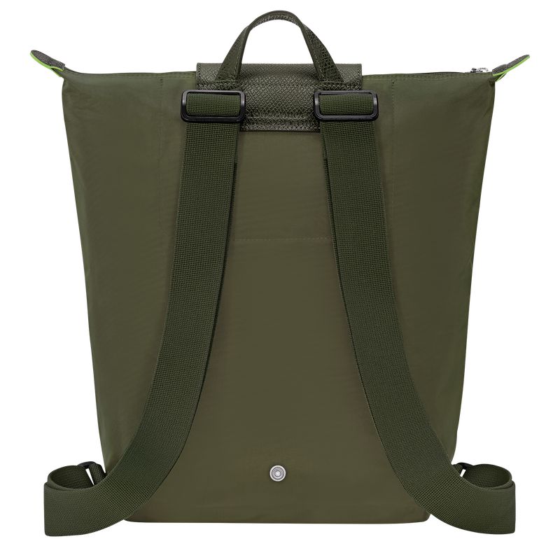 Longchamp Le Pliage Green M Men Backpack Dark Olive | Australia-801DOFMNH