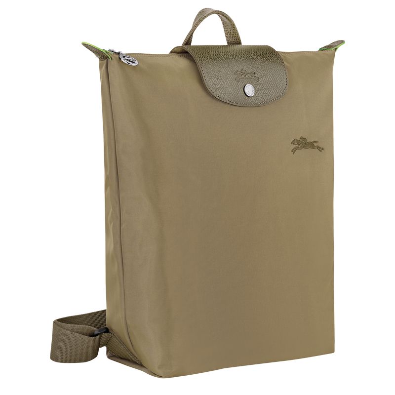 Longchamp Le Pliage Green M Men Backpack Olive | Australia-703RQNICT