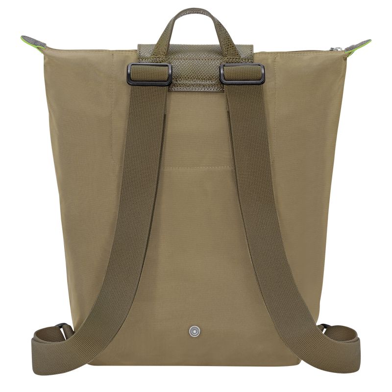 Longchamp Le Pliage Green M Men Backpack Olive | Australia-703RQNICT