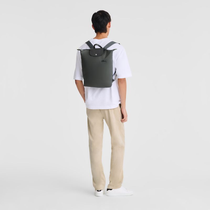 Longchamp Le Pliage Green M Men Backpack Deep Grey | Australia-576GYRLTX