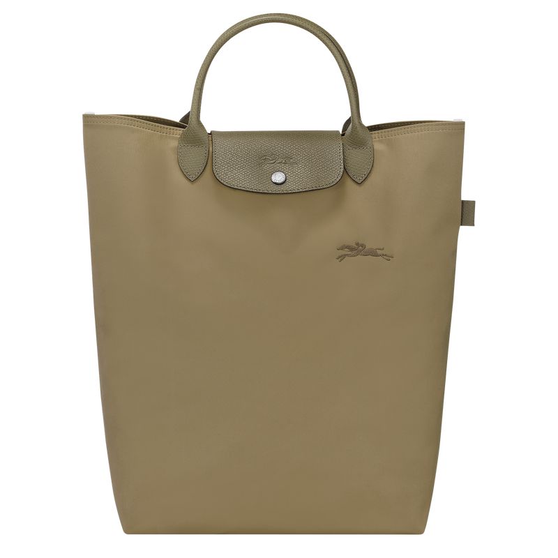 Longchamp Le Pliage Green M Men Tote Bag Olive | Australia-368REBWMS