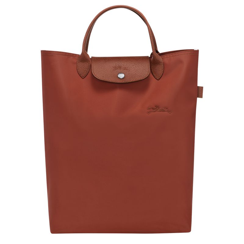 Longchamp Le Pliage Green M Men Tote Bag Brown | Australia-920QMLXNH