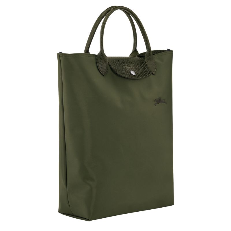 Longchamp Le Pliage Green M Men Tote Bag Dark Green | Australia-284EUJQAG