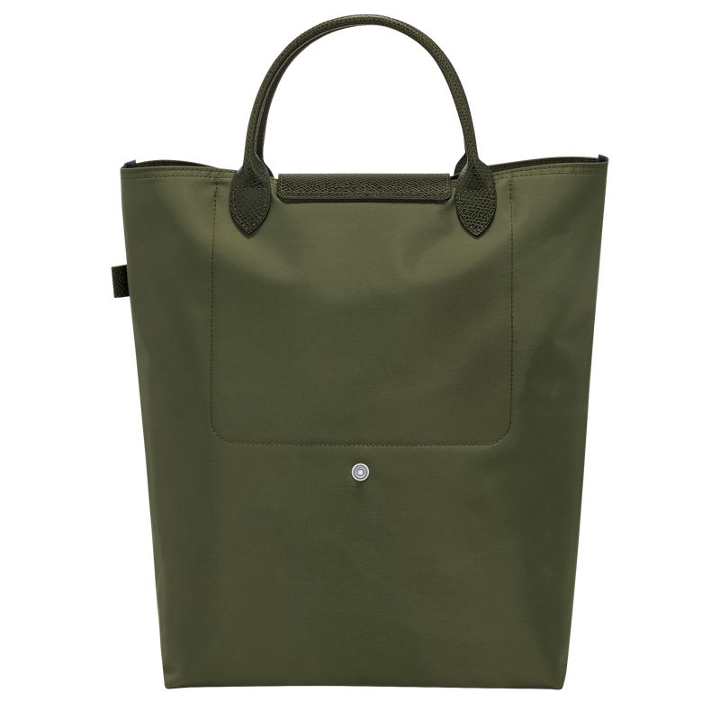 Longchamp Le Pliage Green M Men Tote Bag Dark Green | Australia-284EUJQAG