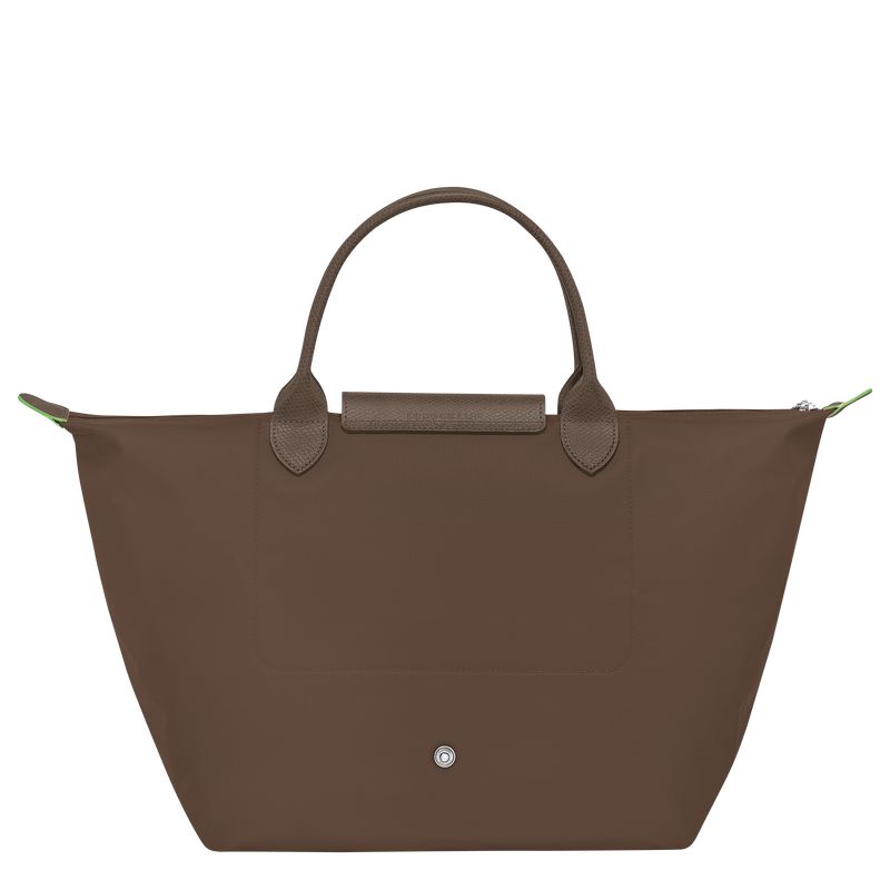 Longchamp Le Pliage Green M Women Handbag Dark Brown | Australia-985QWZKIX