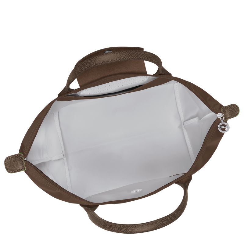 Longchamp Le Pliage Green M Women Handbag Dark Brown | Australia-985QWZKIX