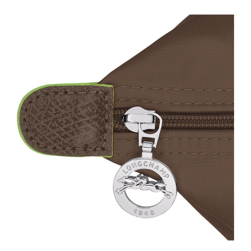 Longchamp Le Pliage Green M Women Handbag Dark Brown | Australia-985QWZKIX