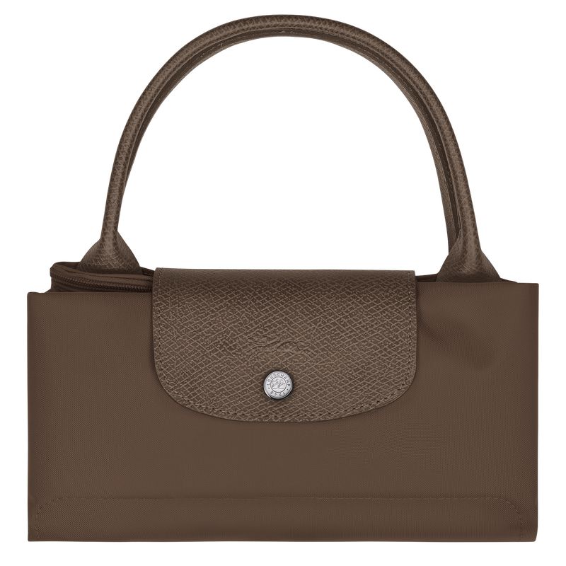 Longchamp Le Pliage Green M Women Handbag Dark Brown | Australia-985QWZKIX