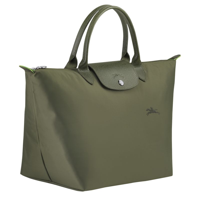 Longchamp Le Pliage Green M Women Handbag Dark Green | Australia-718YQRALN