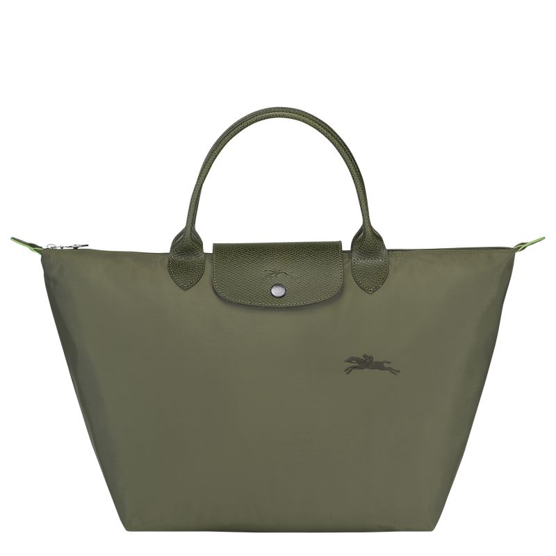 Longchamp Le Pliage Green M Women Handbag Dark Green | Australia-718YQRALN