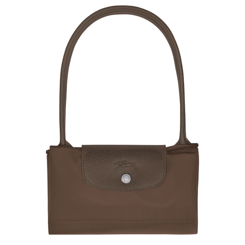 Longchamp Le Pliage Green M Women Tote Bag Dark Brown | Australia-045HLXKMF