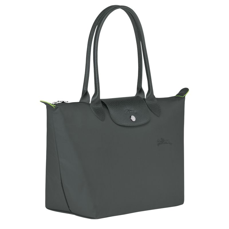 Longchamp Le Pliage Green M Women Tote Bag Deep Grey | Australia-894DMORCF