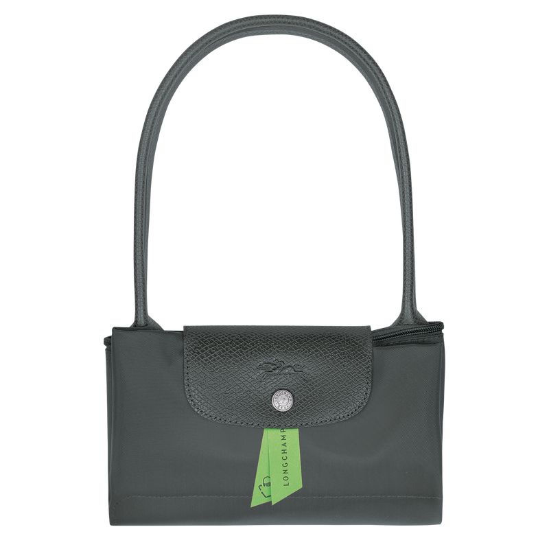 Longchamp Le Pliage Green M Women Tote Bag Deep Grey | Australia-894DMORCF