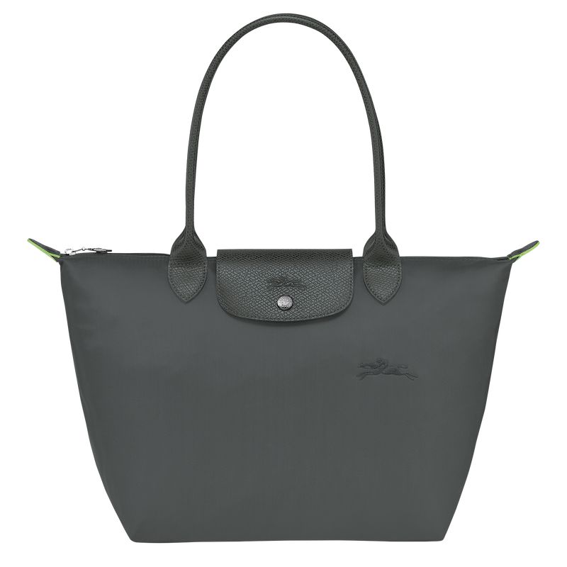 Longchamp Le Pliage Green M Women Tote Bag Deep Grey | Australia-894DMORCF