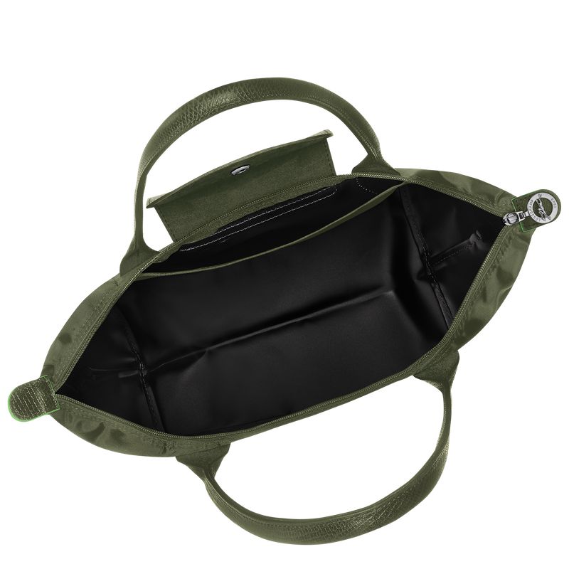 Longchamp Le Pliage Green M Women Tote Bag Dark Green | Australia-829KTOVNZ
