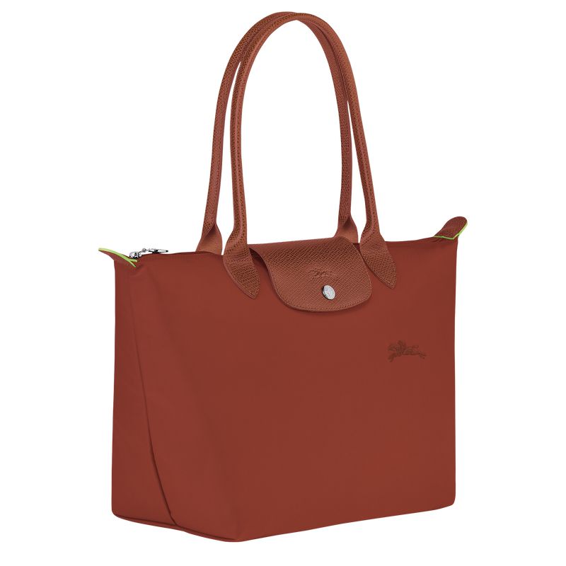Longchamp Le Pliage Green M Women Tote Bag Brown | Australia-017DZAIGF